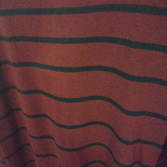 J. Jill Shift Pullover Dress Long Slve Pockets Midi Tunic Swing Striped Casual L - Picture 2 of 12